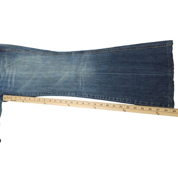 Seven 7 For All Mankind A Pocket Jeans READ Womens 29 Low Rise Distressed Denim - Picture 5 of 16